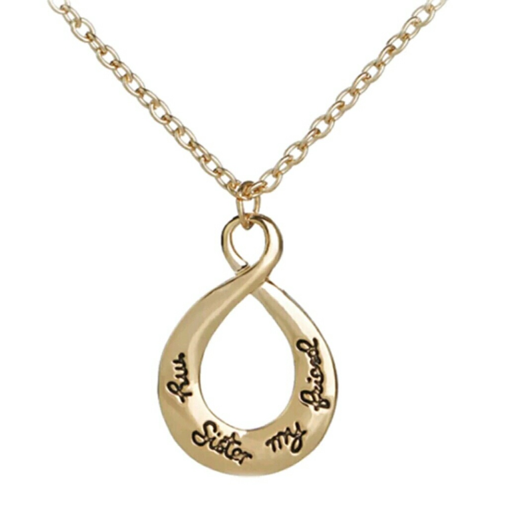 My Sister, My Friend Gold Plated Necklace